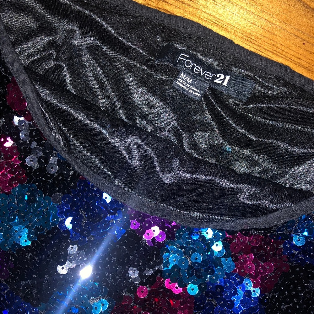 Multi-Color Sequin Skirt - image 3